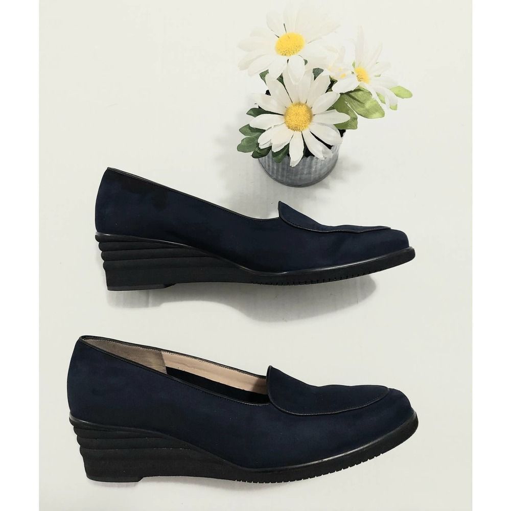 Salvatore Ferragamo shoes Loafers blue wedge